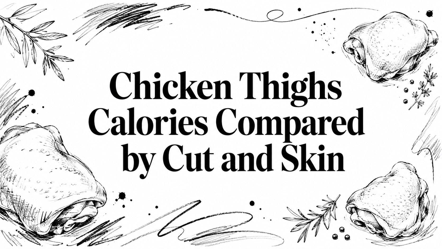 Chicken Thighs Calories Compared by Cut and Skin